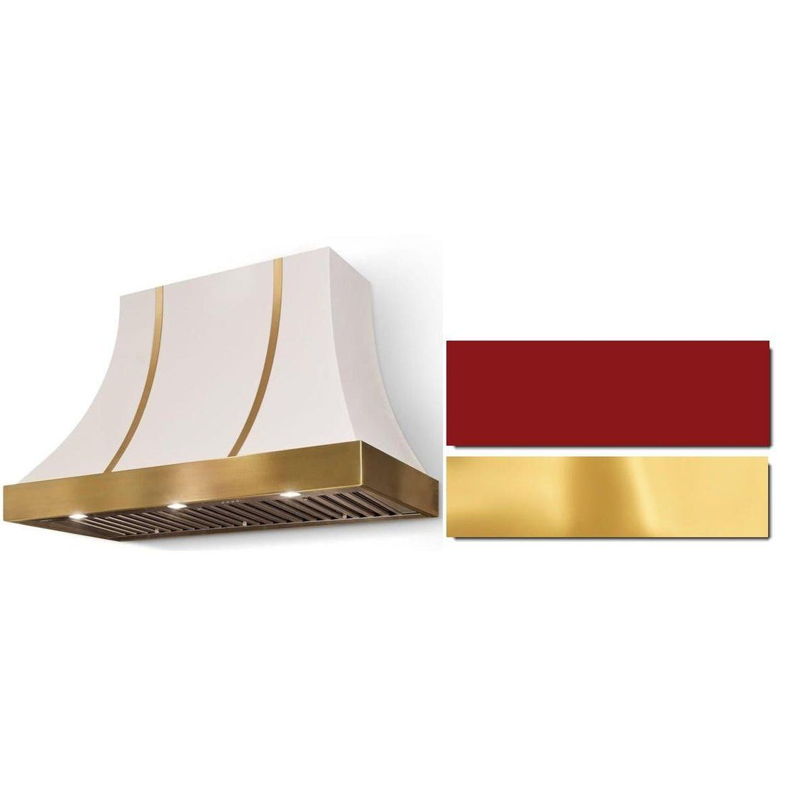 Cascade 36 x 30 Hood 600 CFM_Piccadilly Red_PB trim