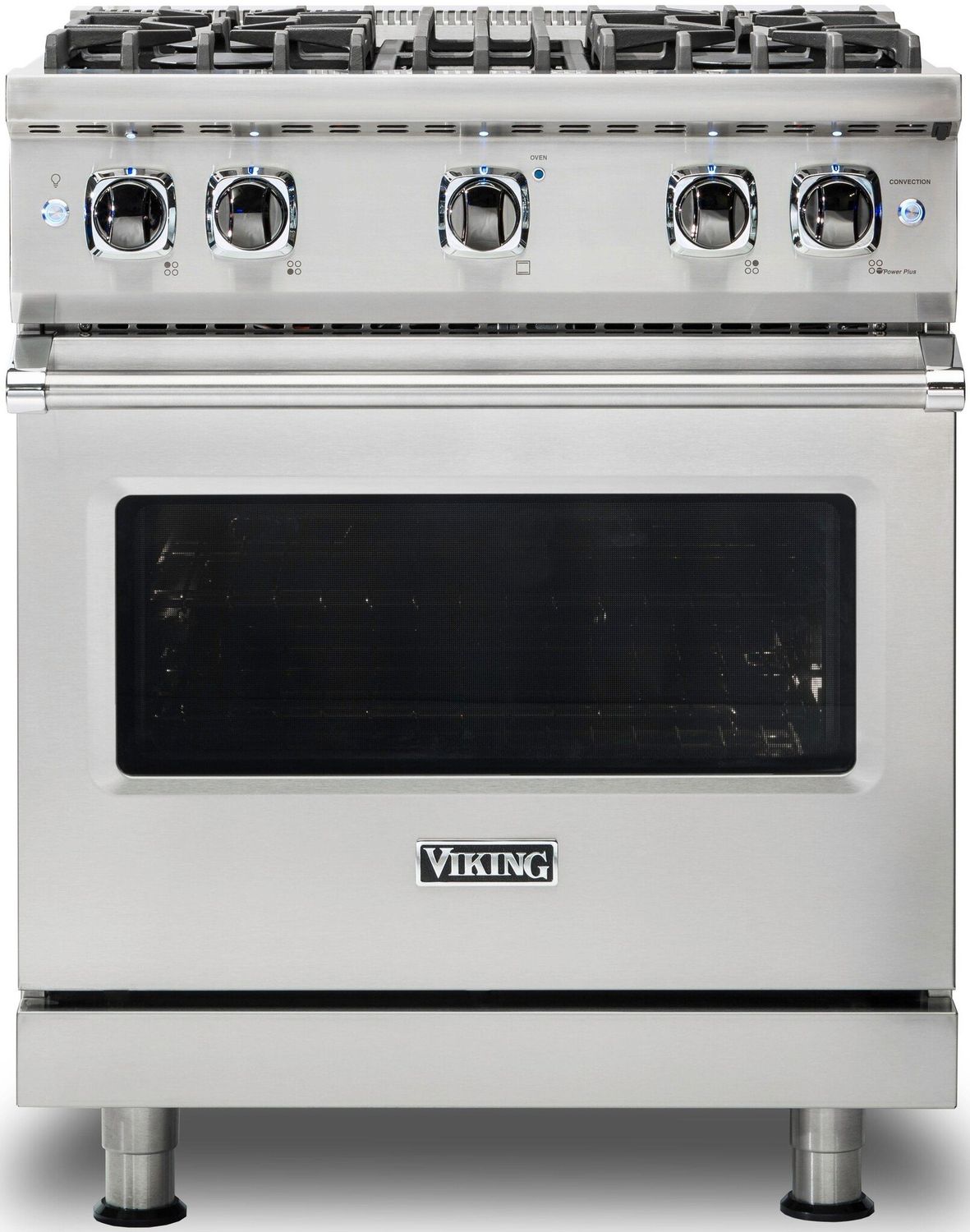 30&quot;W./24&quot;D. Dual Fuel Self-Clean Sealed Burner Range-4 Burners-Stainless