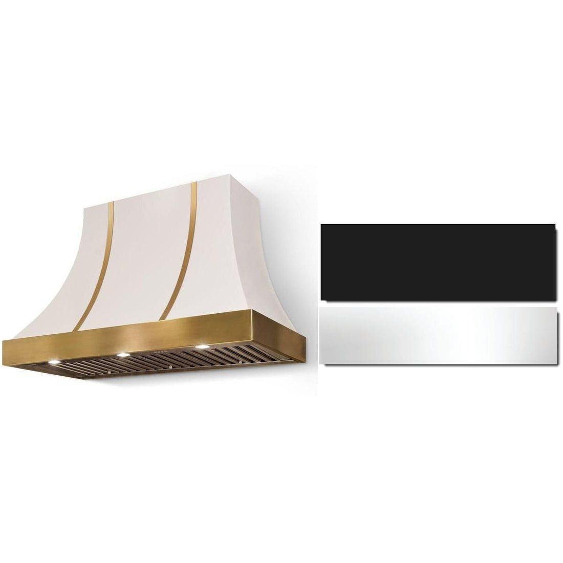 Cascade 48 x 30  Hood 1200 CFM_Matte Black_PC Trim