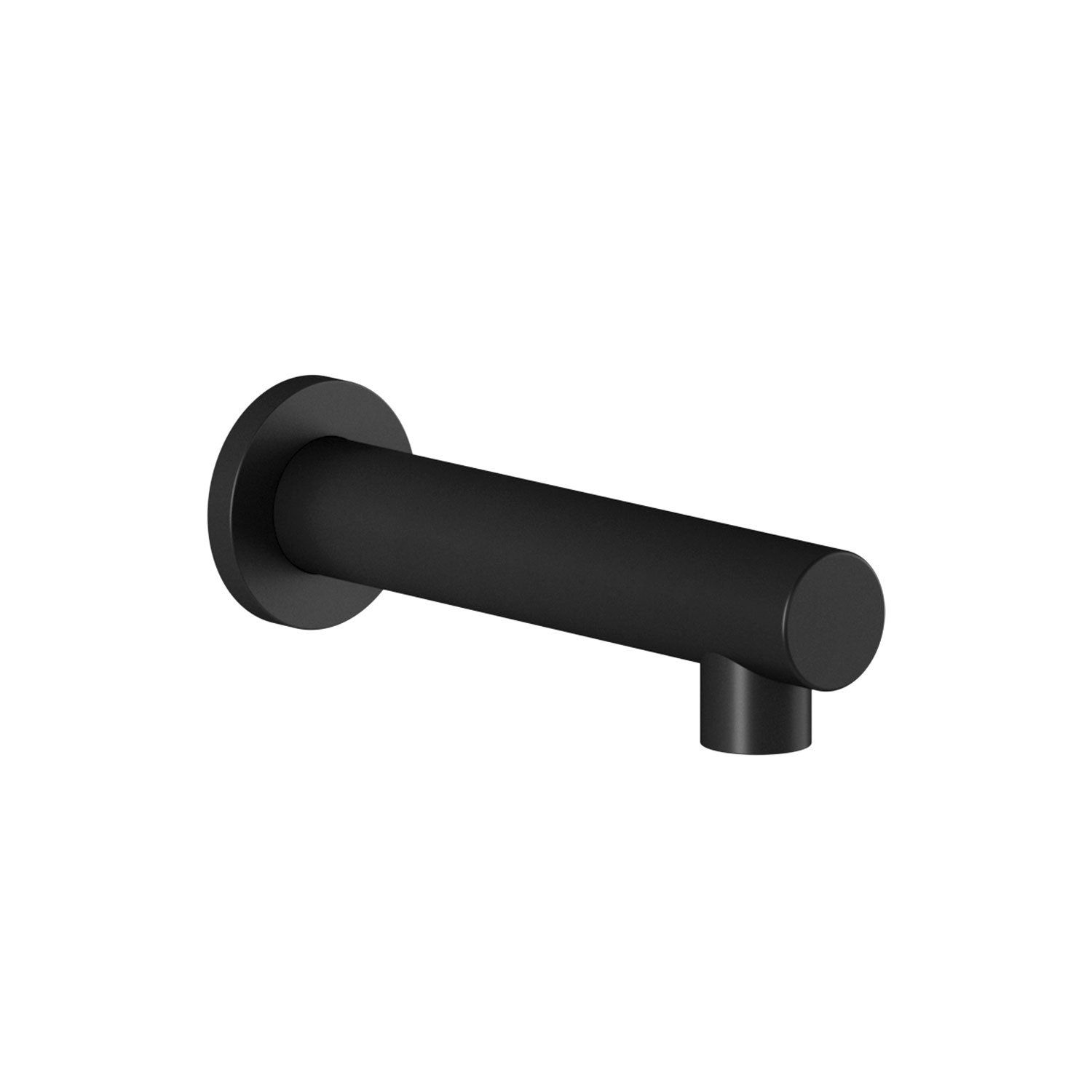 Round Tub Spout Matte Black