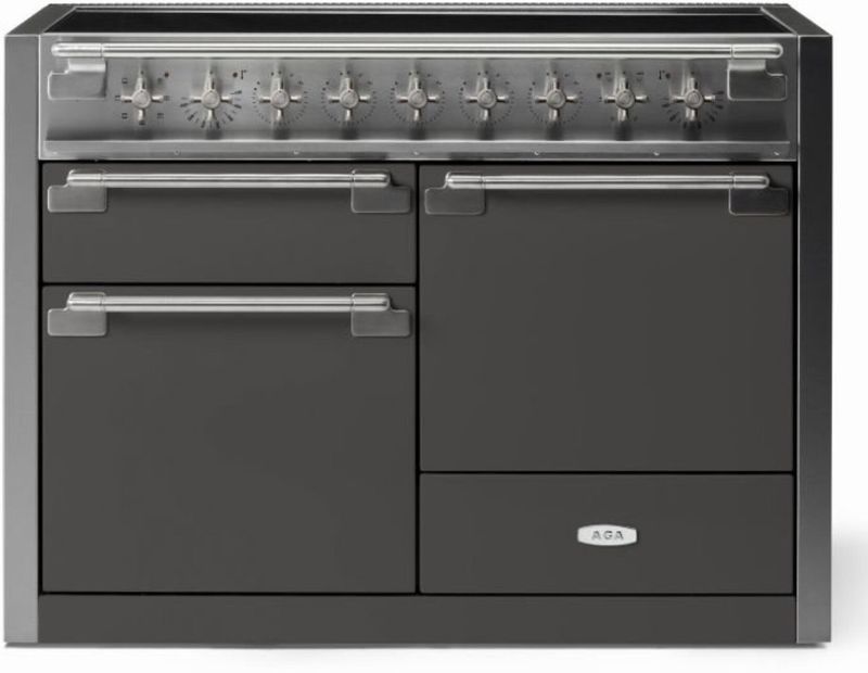 ELISE 48&quot; INDUCTION RANGE -Slate w/Brass Accents