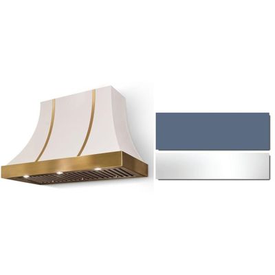 Cascade 48 x 30  Hood 1200 CFM_Stone Blue_PC Trim