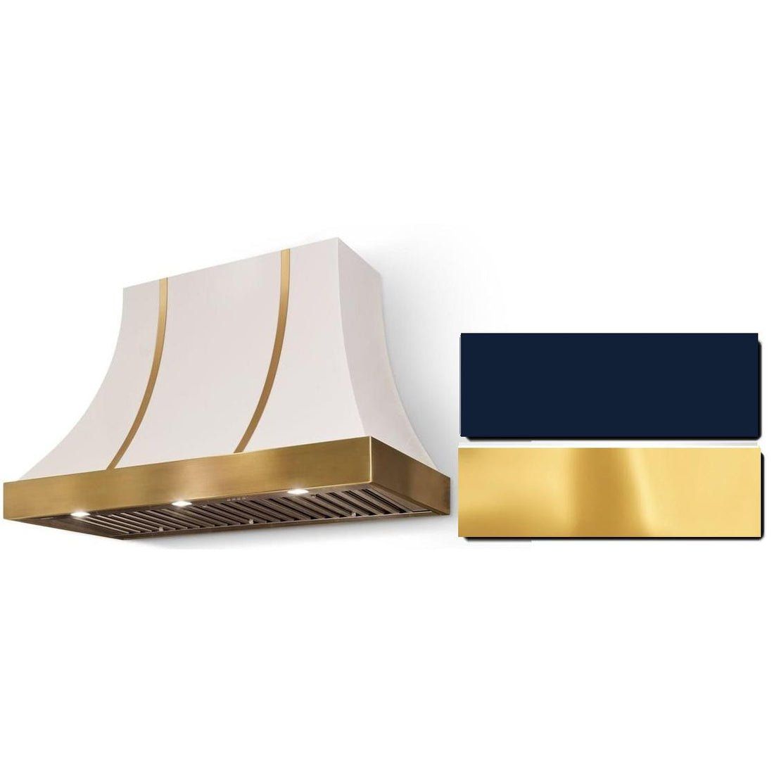 Cascade 36 x 30 Hood 600 CFM_Indigo_PB trim