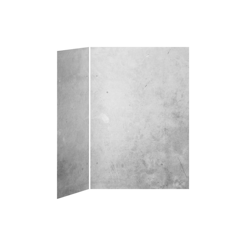 60x32 Concrete #200           60x32 2-Panel Shower Wall Kit for Corner Installation - Concrete #200 Gloss