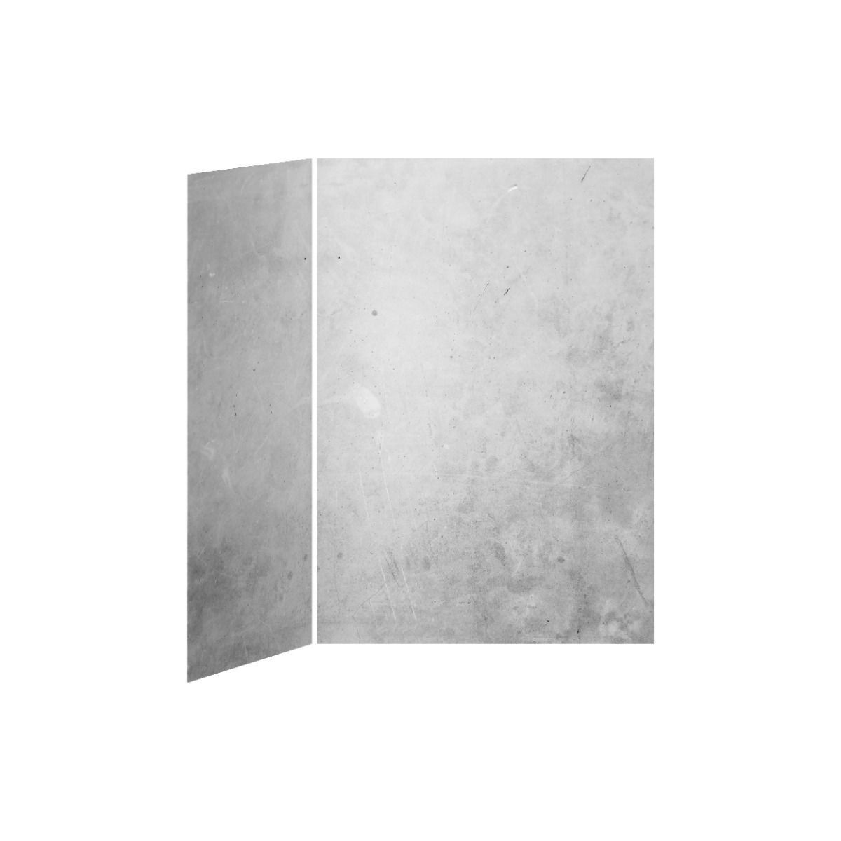 60x36 Concrete #200           60x36 2-Panel Shower Wall Kit for Corner Installation - Concrete #200 Gloss