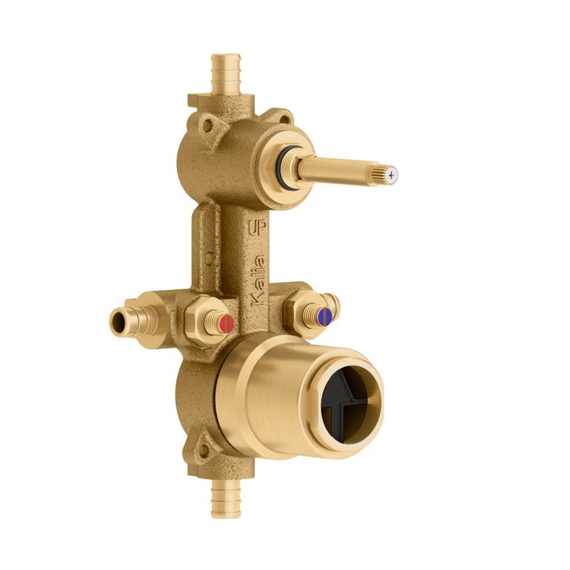 ½&#39;&#39; Pressure Balance Valve With 2-Way diverter and Test Cap - Without Cartridge - PEX