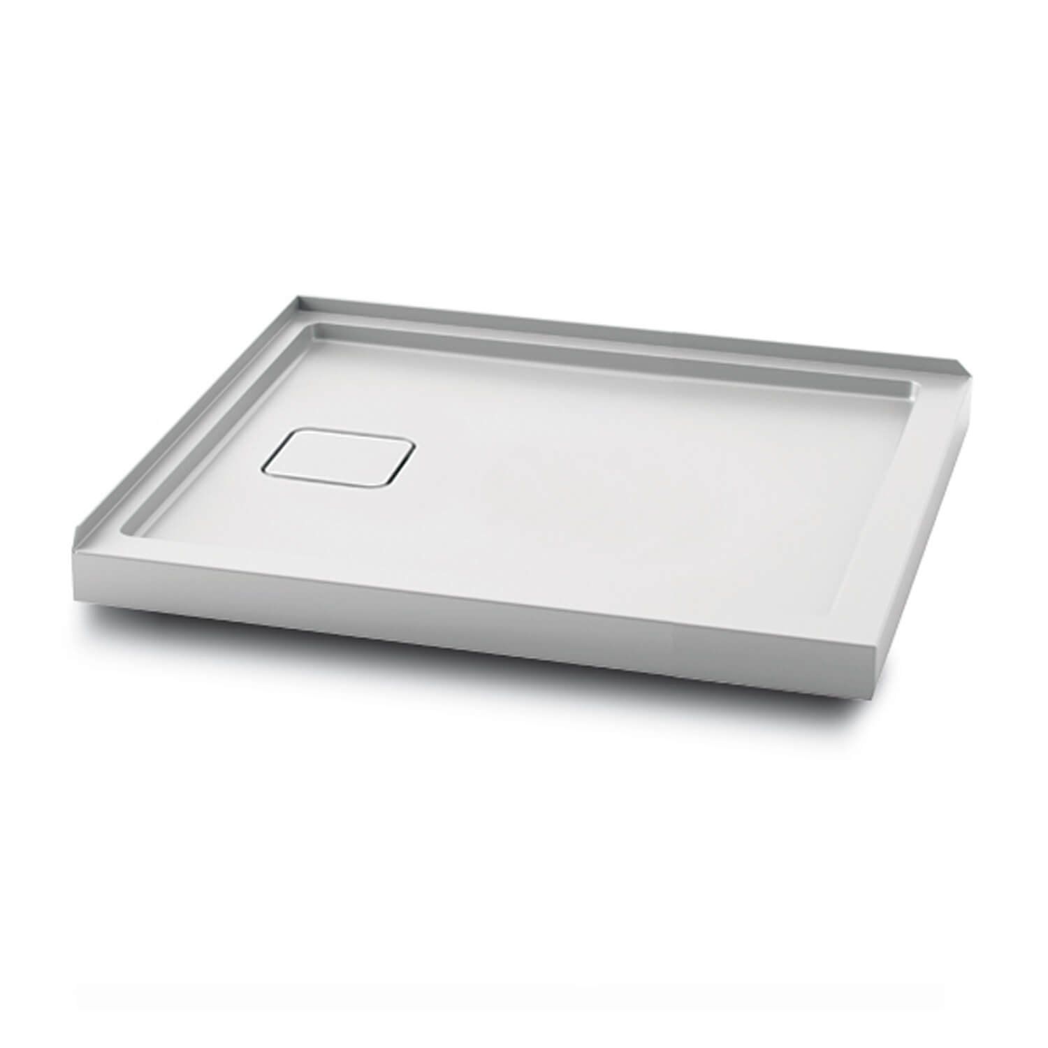 KOVER™ 48x32                   Rectangular Acrylic Shower Base 48x32 with Left Drain and Integrated Tiling Flange on 2 Sides