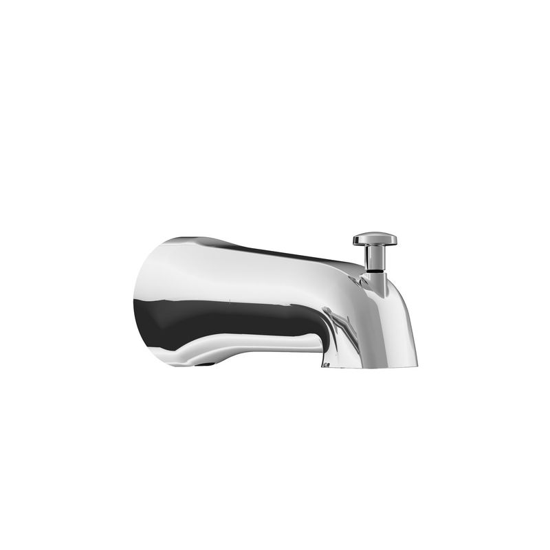 Square &quot;Split Fit&quot; Tub spout with Diverter Chrome