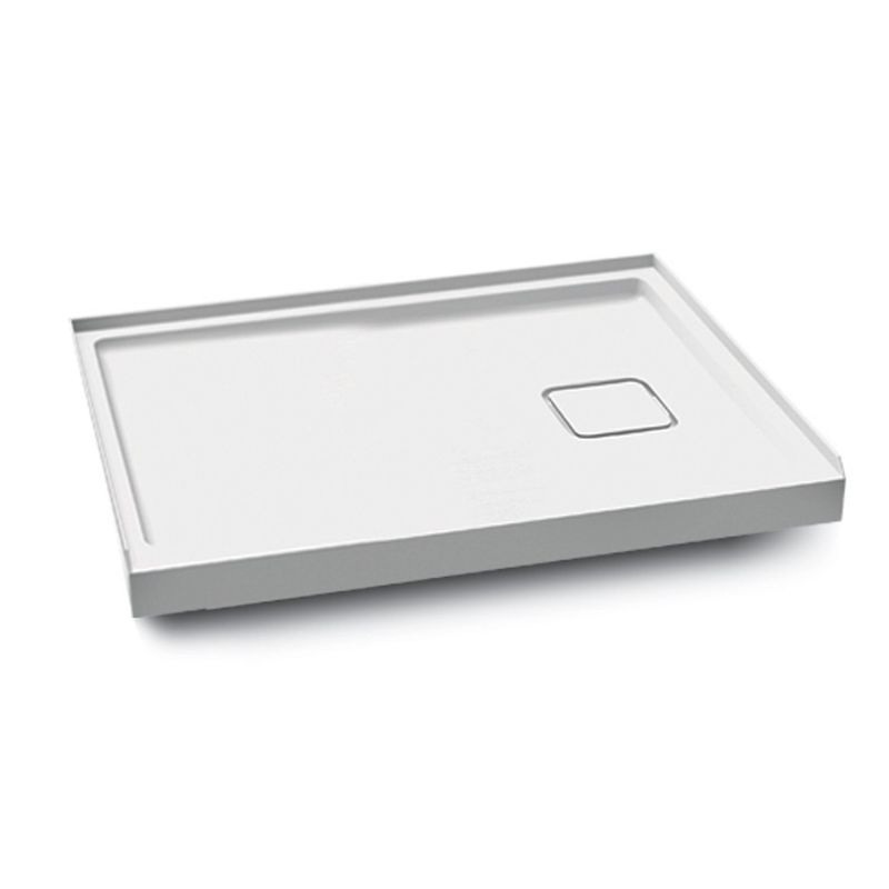 KOVER™ 48x32                   Rectangular Acrylic Shower Base 48x32 with Right Drain and Integrated Tiling Flange on 3 Sides