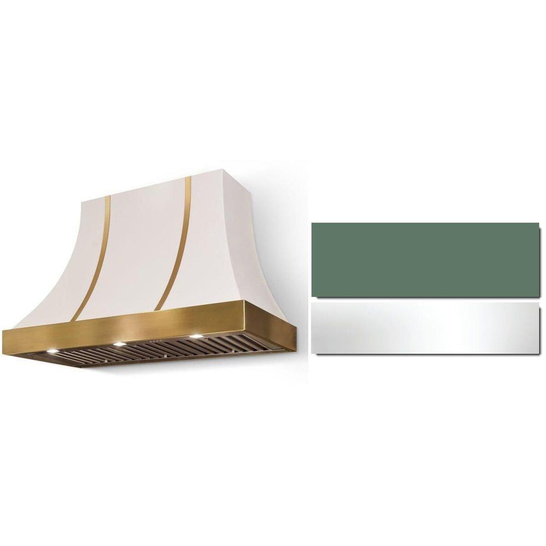 Cascade 48 x 30  Hood 1200 CFM_Mineral Green_PC Trim