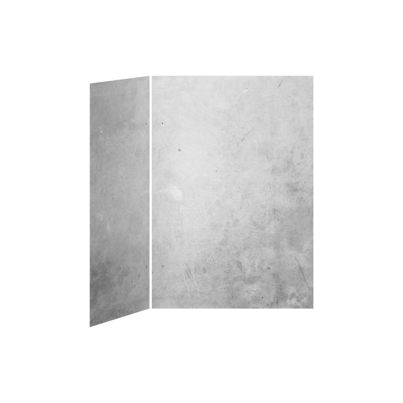 60x36 Concrete #200           60x36 2-Panel Shower Wall Kit for Corner Installation - Concrete #200 Gloss