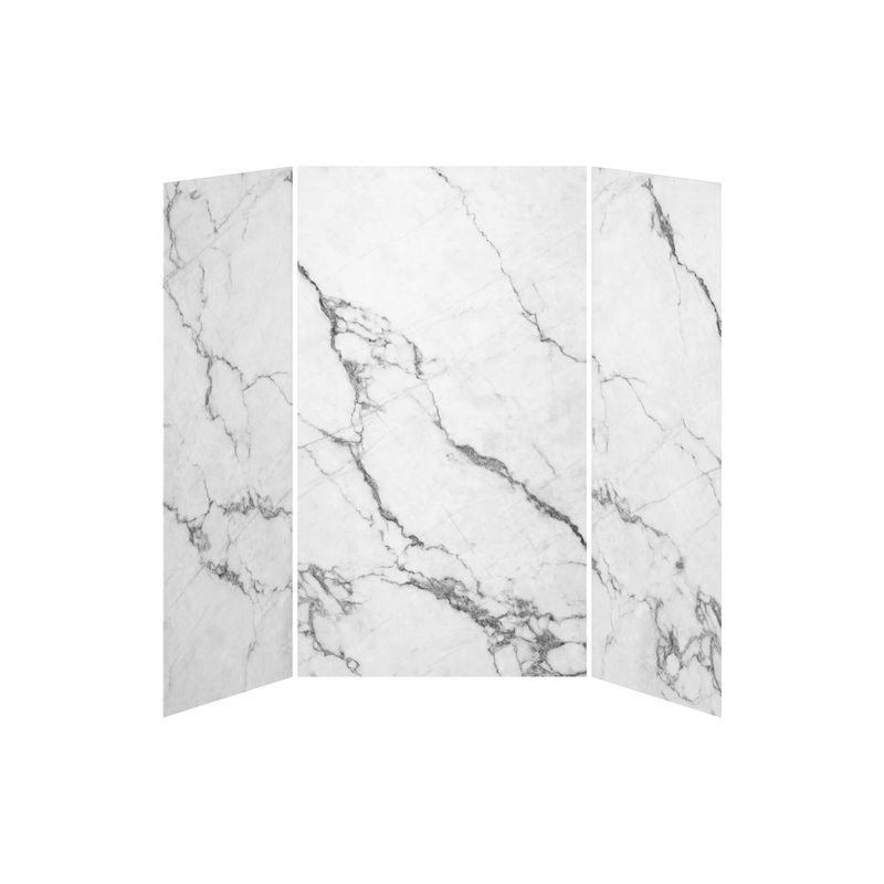 36x48x36 Minerals #500         48x36 3-Panel Shower Wall Kit for Alcove Installation - Minerals #500 Gloss