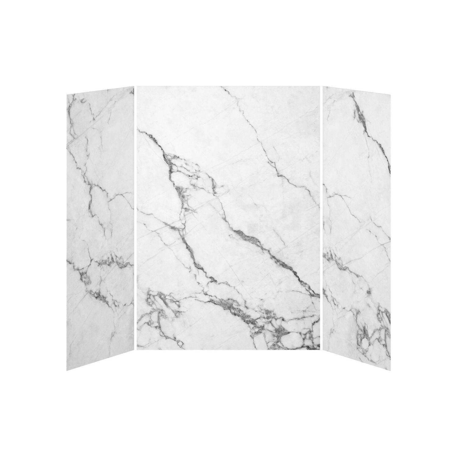 36x60x36 Minerals #500        60x36 3-Panel Shower Wall Kit for Alcove Installation - Minerals #500 Gloss