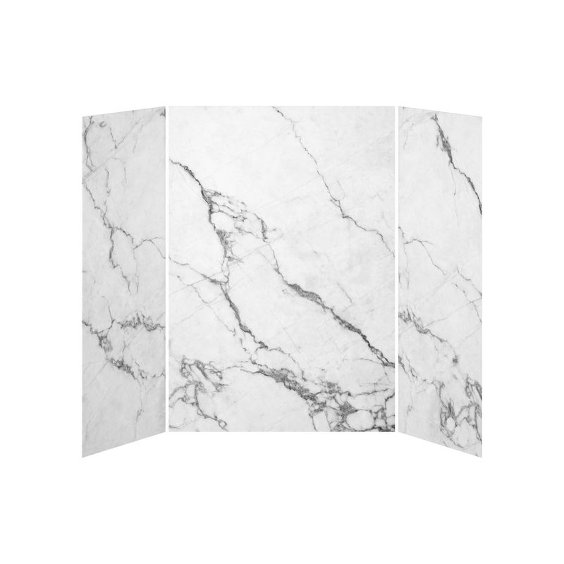 36x60x36 Minerals #500        60x36 3-Panel Shower Wall Kit for Alcove Installation - Minerals #500 Gloss