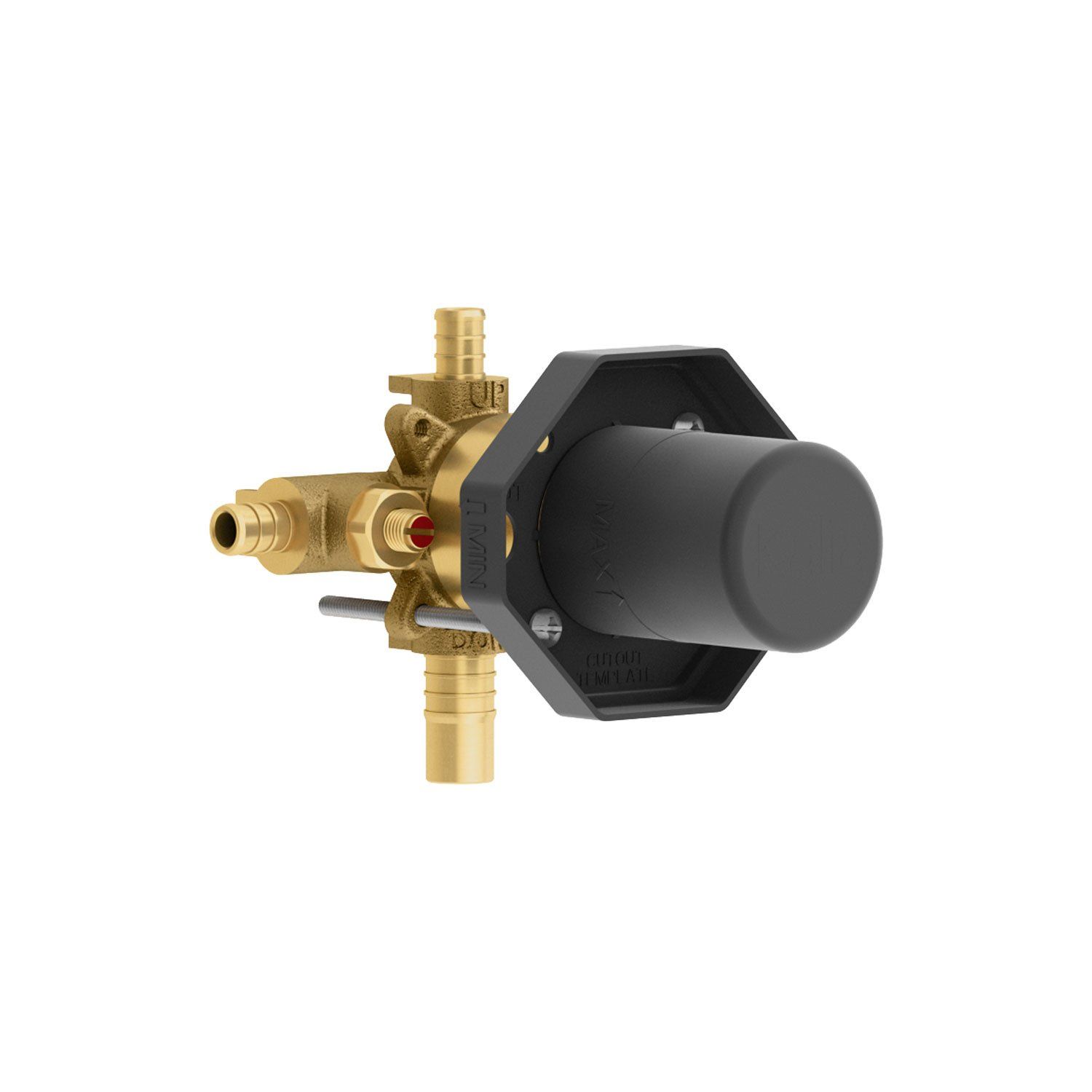 ½&#39;&#39; Pressure Balance Thermostatic RPA Valve With Test Cap - Without Cartridge - PEX