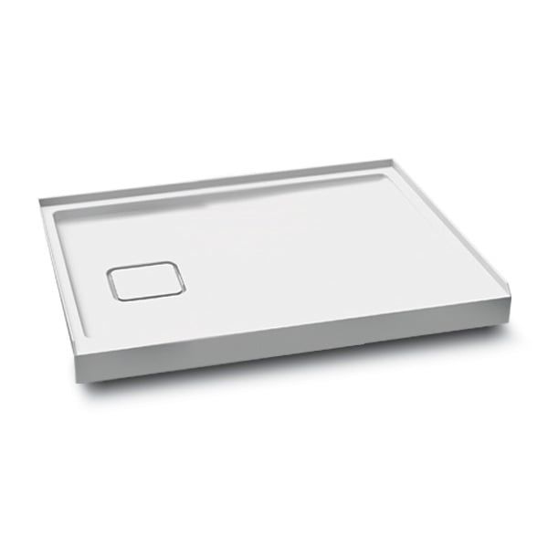 KOVER™ 48x32                   Rectangular Acrylic Shower Base 48x32 with Left Drain and Integrated Tiling Flange on 3 Sides