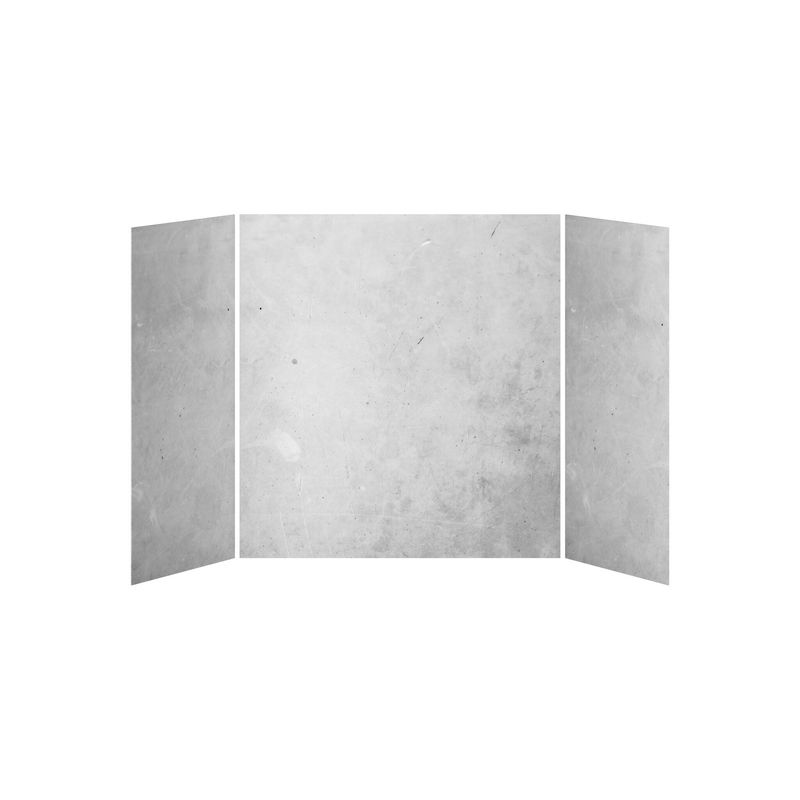 32x60x32 Concrete #200        60x32 3-Panel Bath Shower Wall Kit - Concrete #200 Gloss