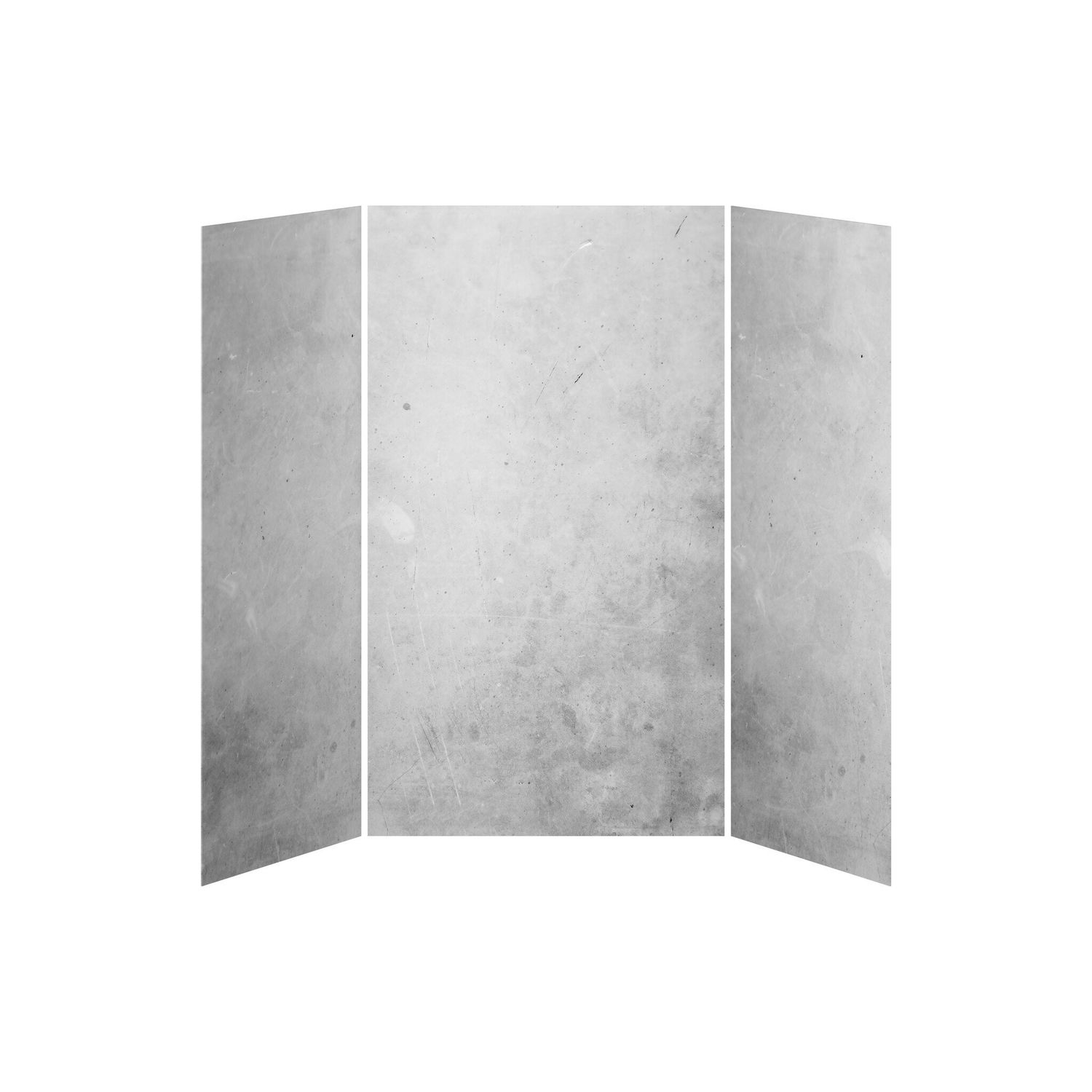 36x48x36 Concrete #200        48x36 3-Panel Shower Wall Kit for Alcove Installation - Concrete #200 Gloss