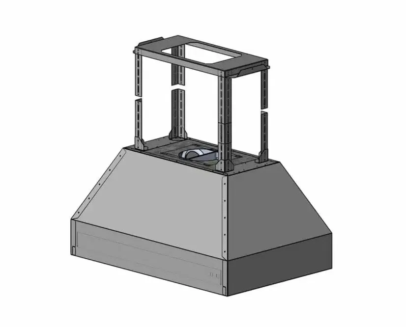 48&quot; , Island - Variable Switch for External Blower, 10&quot; Start Collar , Duct Cover to 10&#39;