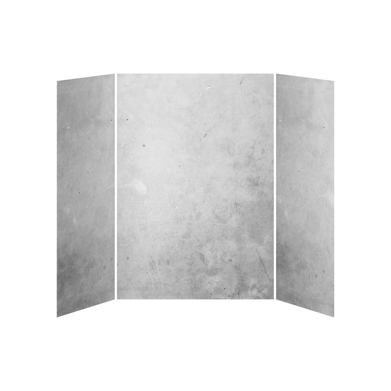 36x60x36 Concrete #200        60x36 3-Panel Shower Wall Kit for Alcove Installation - Concrete #200 Gloss