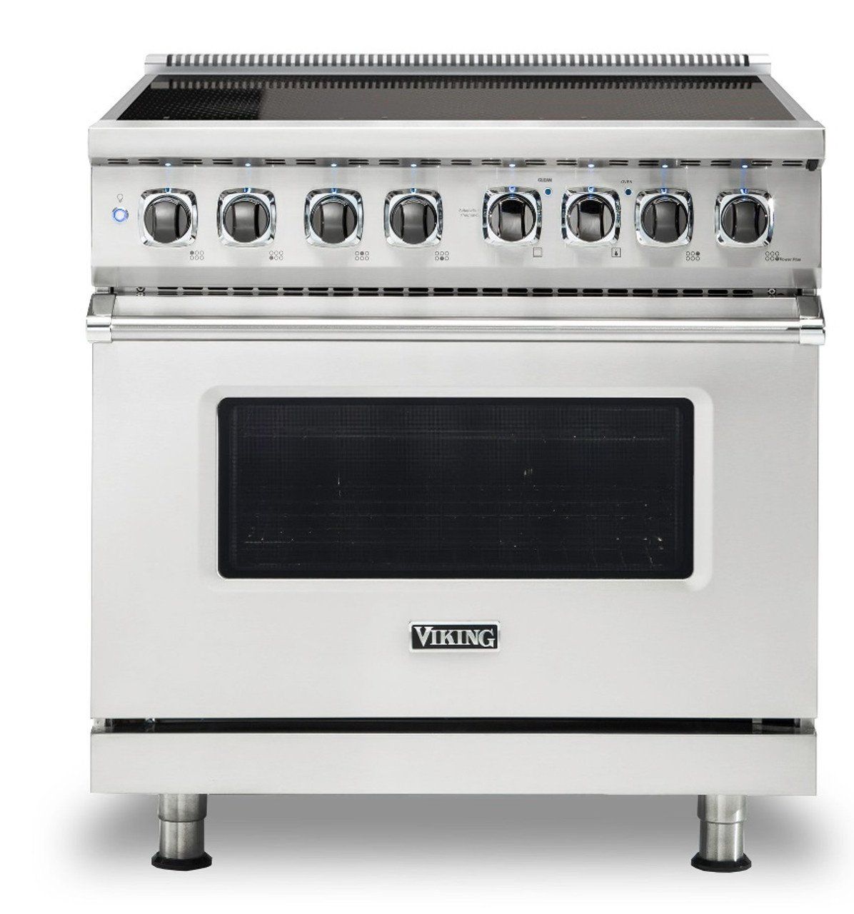 36&quot;W./24&quot;D. Induction Self-Clean Range-6 Burners-Stainless