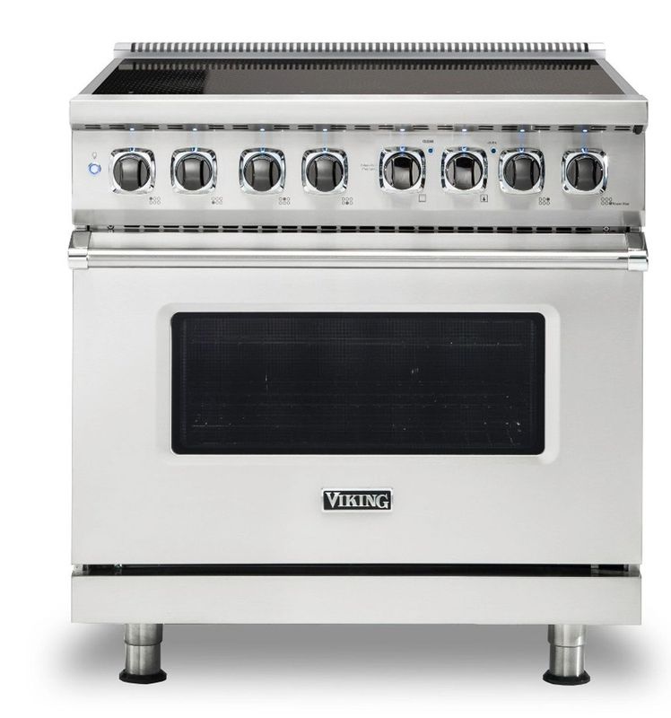 36&quot;W./24&quot;D. Induction Self-Clean Range-6 Burners-Stainless