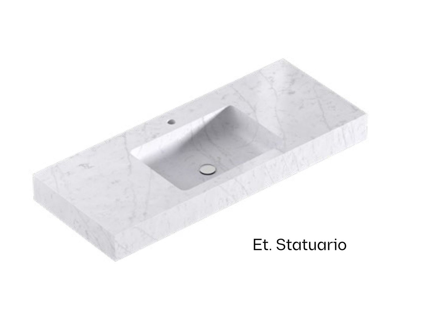 EVITA S SINK 36&quot;x22&quot;x6&quot; - ET.STATUARIO