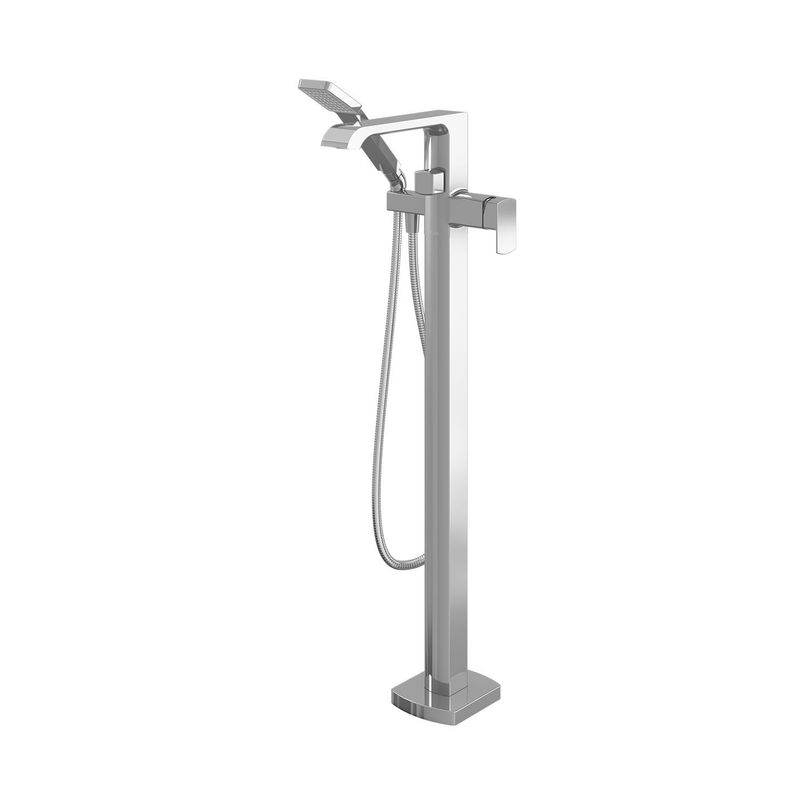 SOBRIO™                        Pressure Balance Floormount Tub Filler with Handshower - Cartridge Included Without Rough-In - Chrome