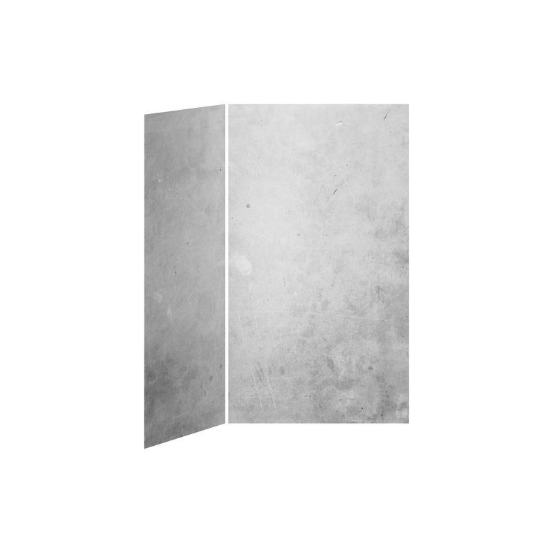 48x36 Concrete #200           48x36 2-Panel Shower Wall Kit for Corner Installation - Concrete #200 Gloss