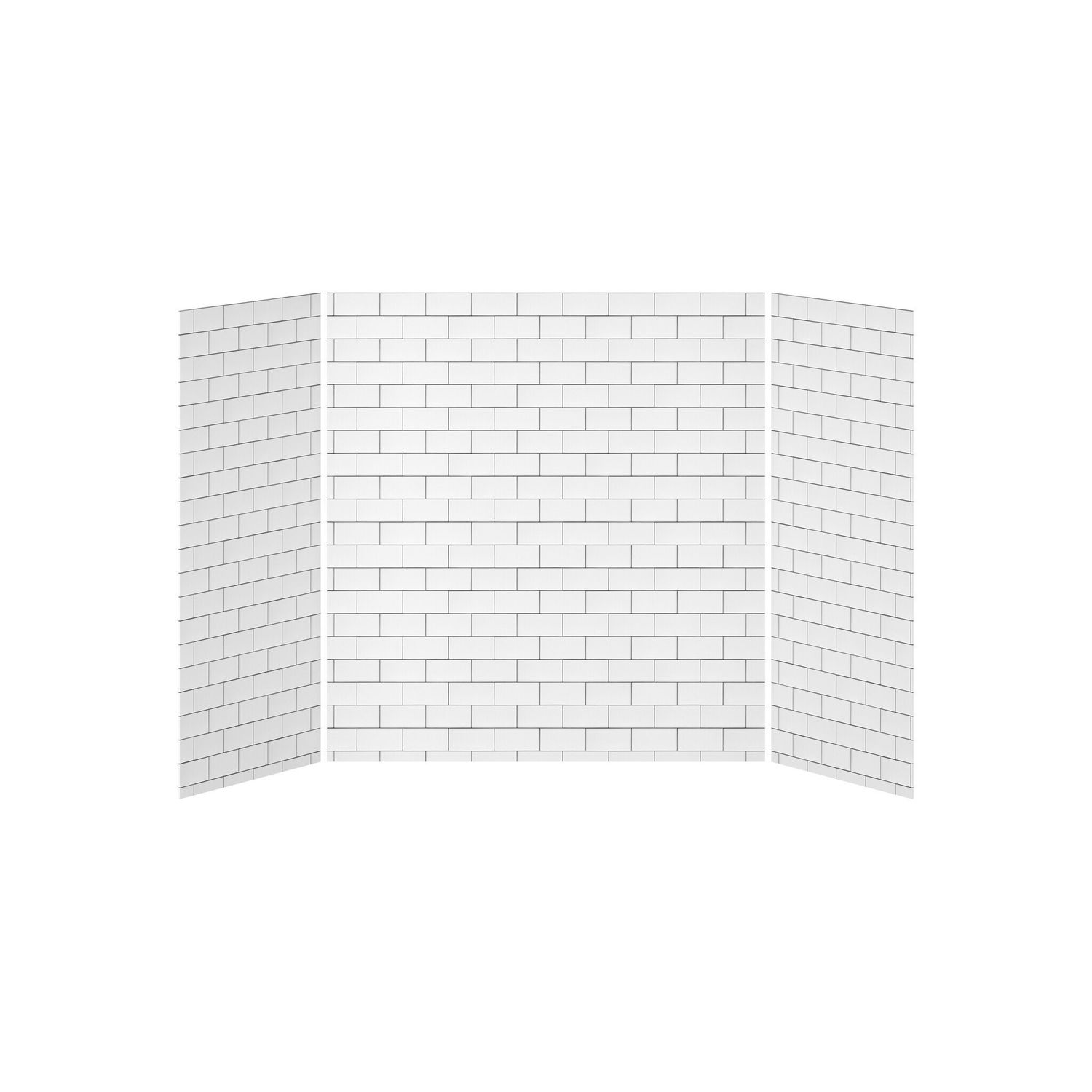 32x60x32 Tiles #700           60x32 3-Panel Bath Shower Wall Kit - Tiles #700 Gloss