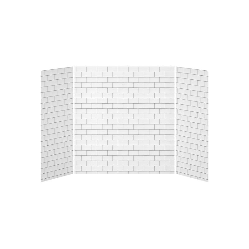 32x60x32 Tiles #700           60x32 3-Panel Bath Shower Wall Kit - Tiles #700 Gloss