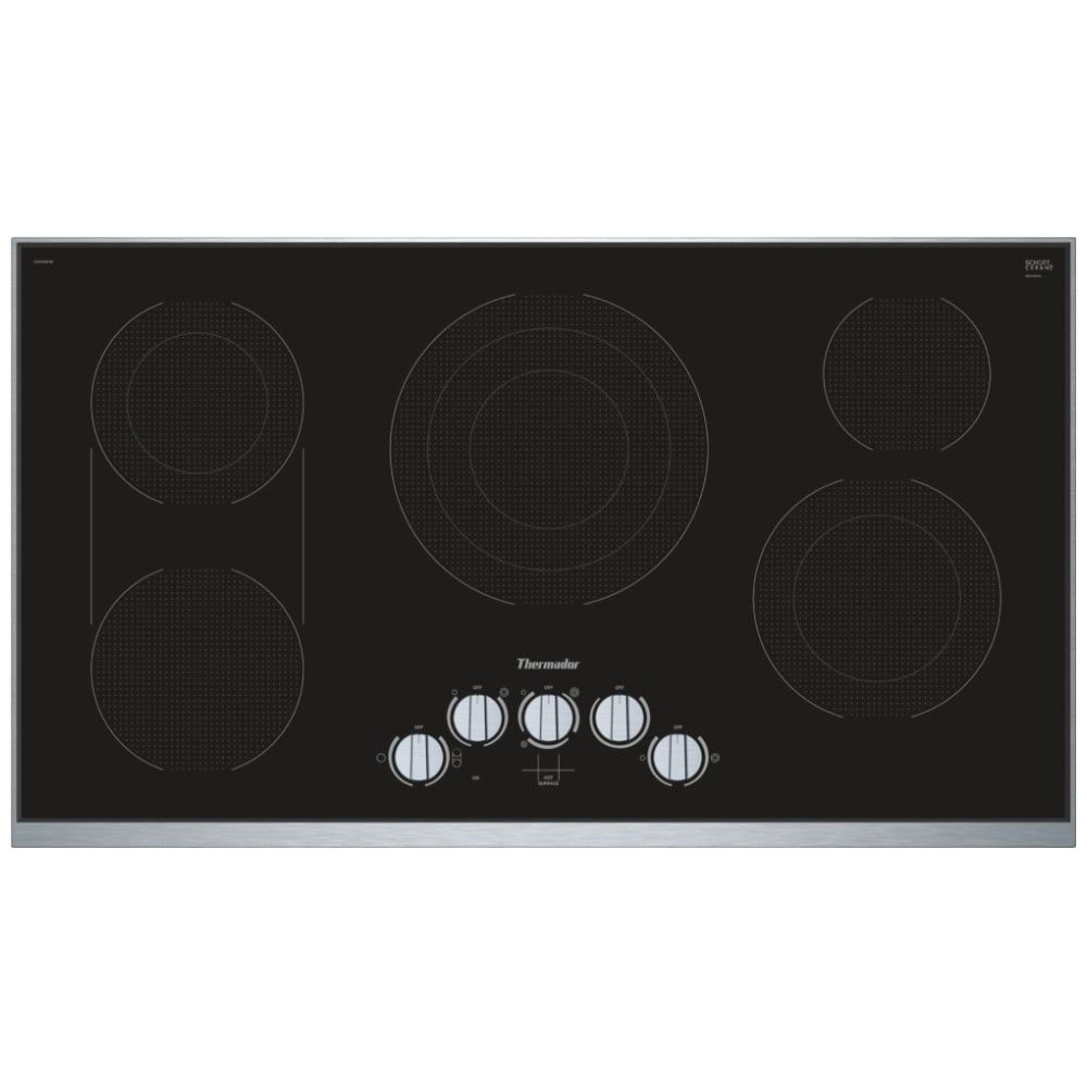 THERMADOR 36&quot; 5 Element Electric Cooktop with Bridge Elements, Knob Control - B-STOCK