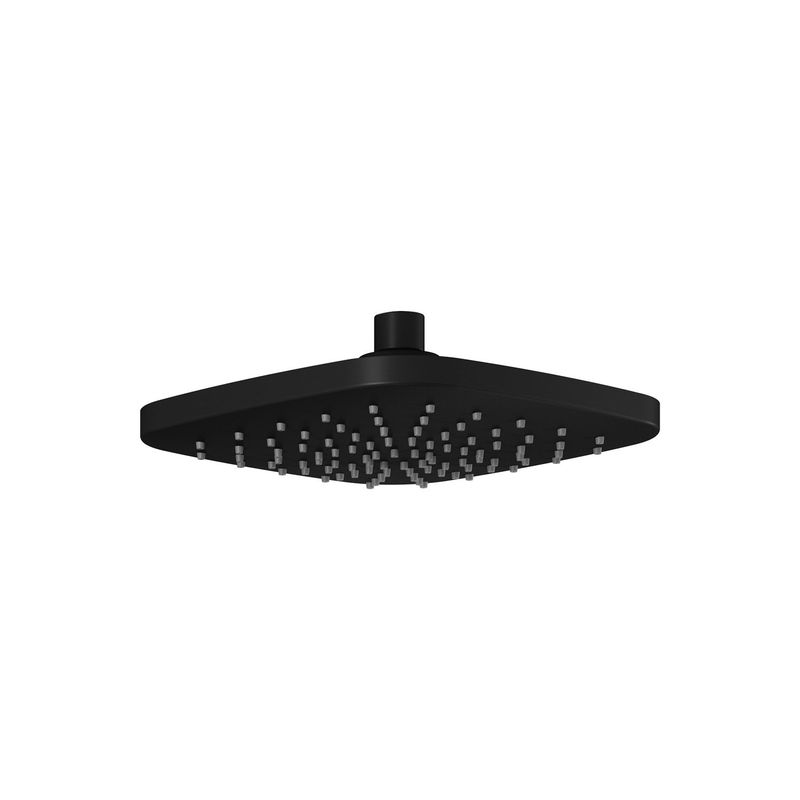 195mm (7 11/16&#39;&#39;) Sobrio Square Rainhead Matte Black