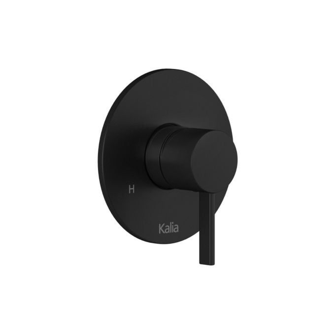 Round Decorative Trim  for ½&#39;&#39; Pressure Balance with Volume Control Valve - Cartridge Included Matte Black