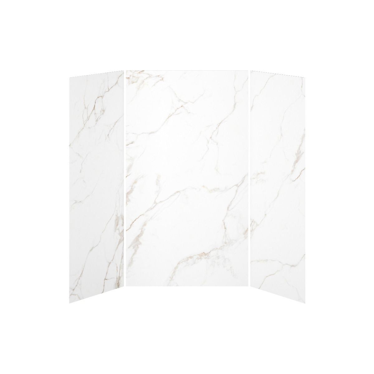 36x48x36 Gold Minerals #510   48x36 3-Panel Shower Wall Kit for Alcove Installation - Gold Minerals #510 Gloss