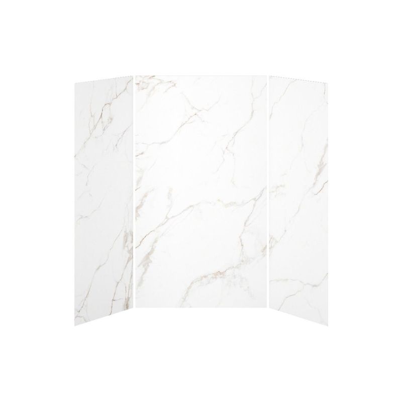 36x48x36 Gold Minerals #510   48x36 3-Panel Shower Wall Kit for Alcove Installation - Gold Minerals #510 Gloss