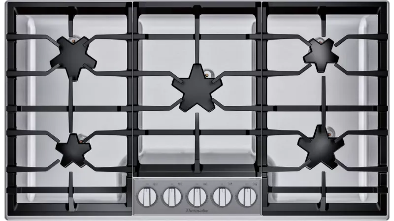 THERMADOR 36&quot; Stainless Steel Gas Cooktop -  5 Star® Burners - 18K BTU max - B-STOCK