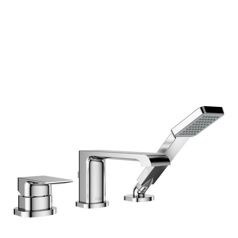 SOBRIO™                        3-Piece Deckmount Tub Filler with Handshower - Cartridge Included without Rough-In - Chrome