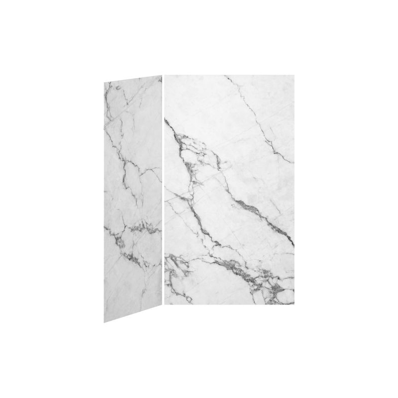 48x36 Minerals #500           48x36 2-Panel Shower Wall Kit for Corner Installation - Minerals #500 Gloss
