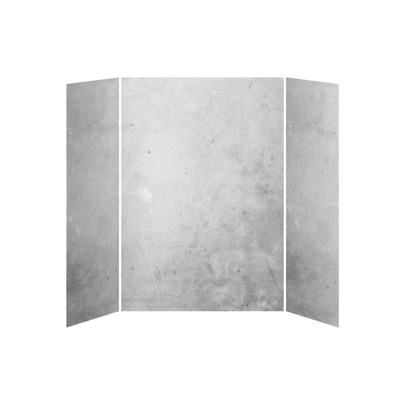32x60x32 Concrete #200        60x32 3-Panel Shower Wall Kit for Alcove Installation - Concrete #200 Gloss