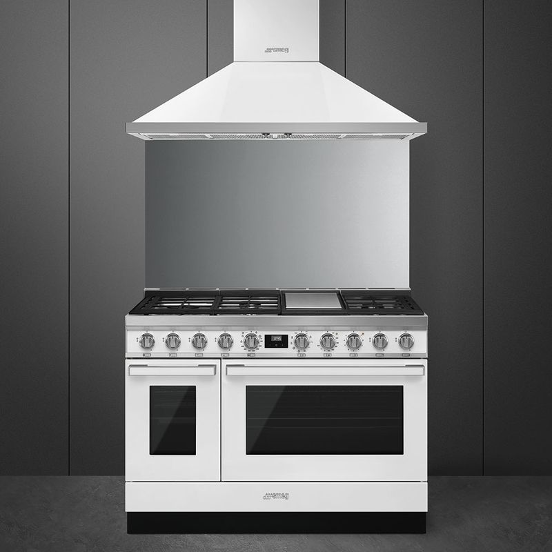 SMEG PORTOFINO SERIES  DUAL FUEL RANGE WHITE 48