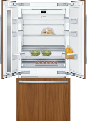 36&quot; Built-in Custom Panel French Door Bottom Freezer