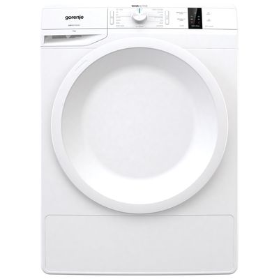 24" 7KG VENTED DRYER, ENERGY-SAVING ELECTRIC HEATER, WHITE