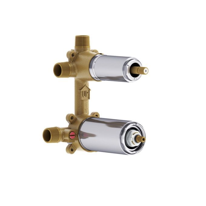 3-Way AQUATONIK™ Type T/P 1/2&#39;&#39; Valve with Diverter Chrome