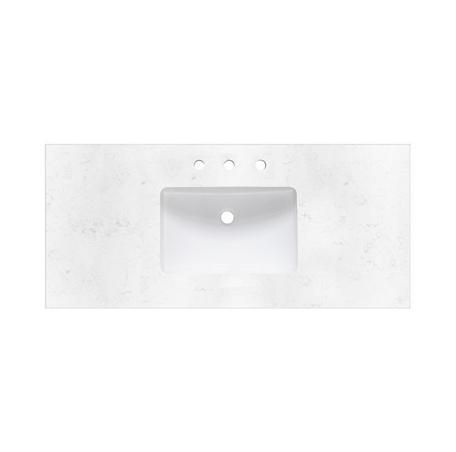 49&#39;&#39;  QUARTZ TOP - 8&quot; WIDESPREAD