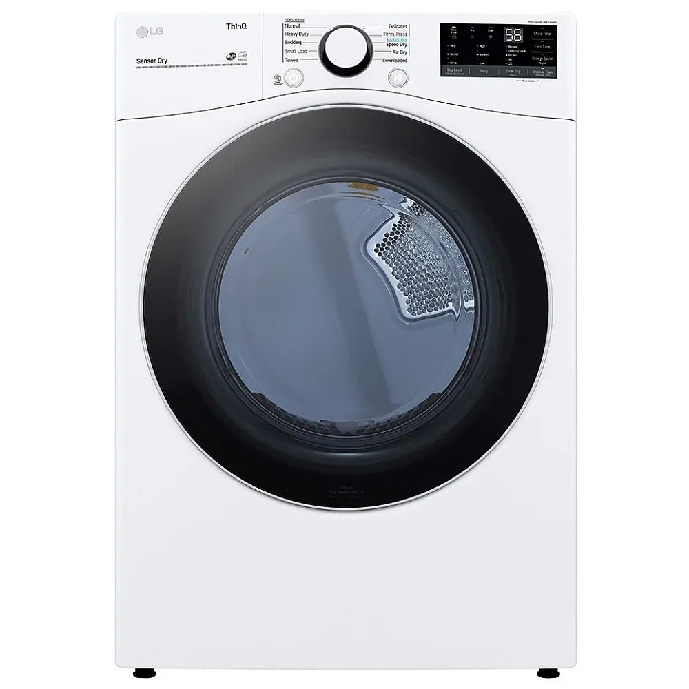 7.4 cu.ft, Matched with WM3600HWA, AI Dry, ThinQ (Wi-Fi), Touch Panel, Glass Door, Alcosta Drum,