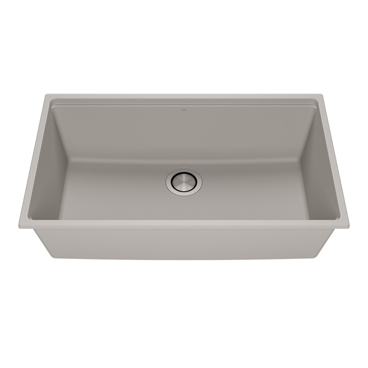 BACIA 33                      Granistone Single Bowl Kitchen Sink 33&#39;&#39; with Drain and Silicone Mat for Undermount Installation Pebble Gray