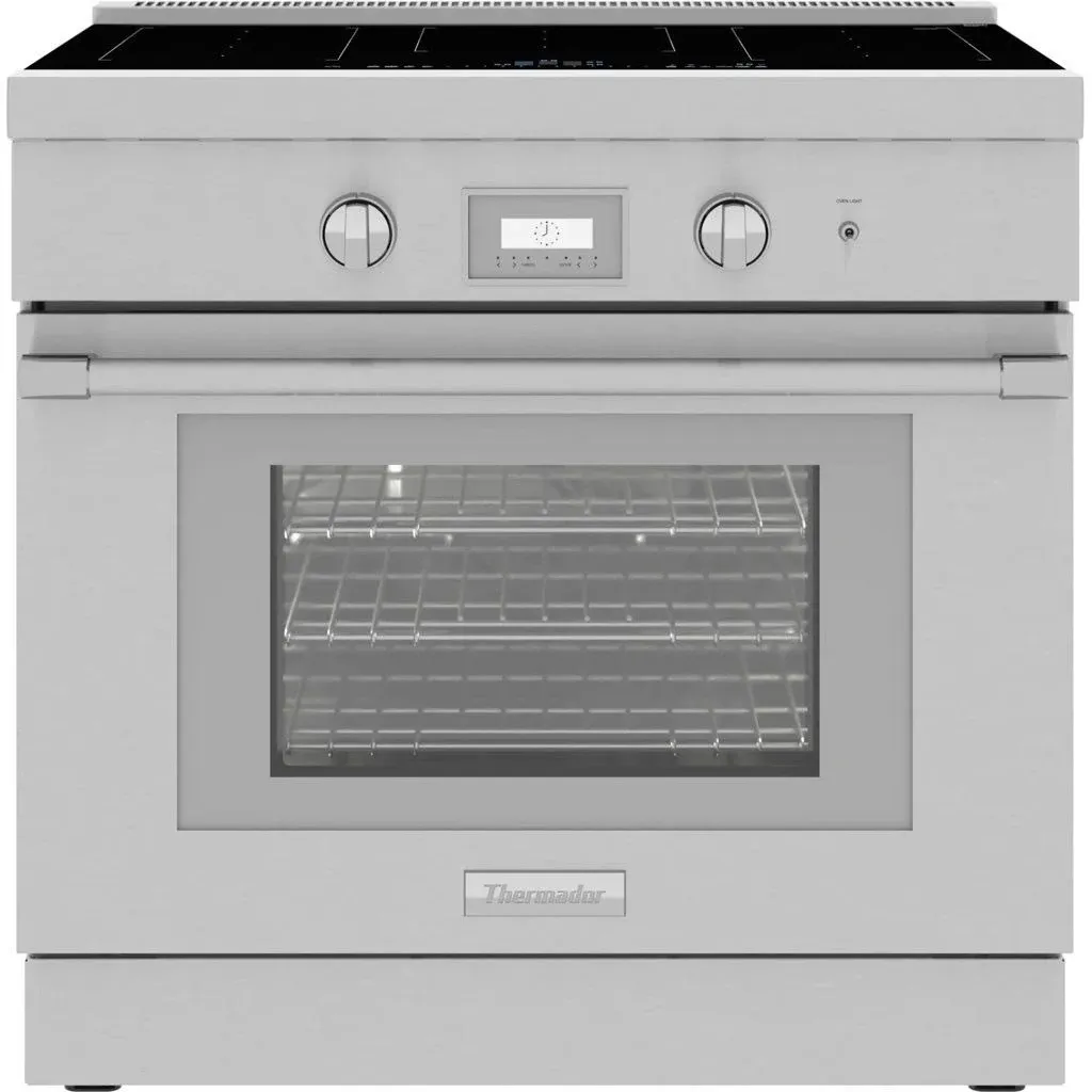 THERMADOR 36-inch Liberty® Induction cooktop Range-Thermador Connected Experience with Home Connect™-3 Telescopic Oven Rack  -   4.9 cu. ft. oven cavity