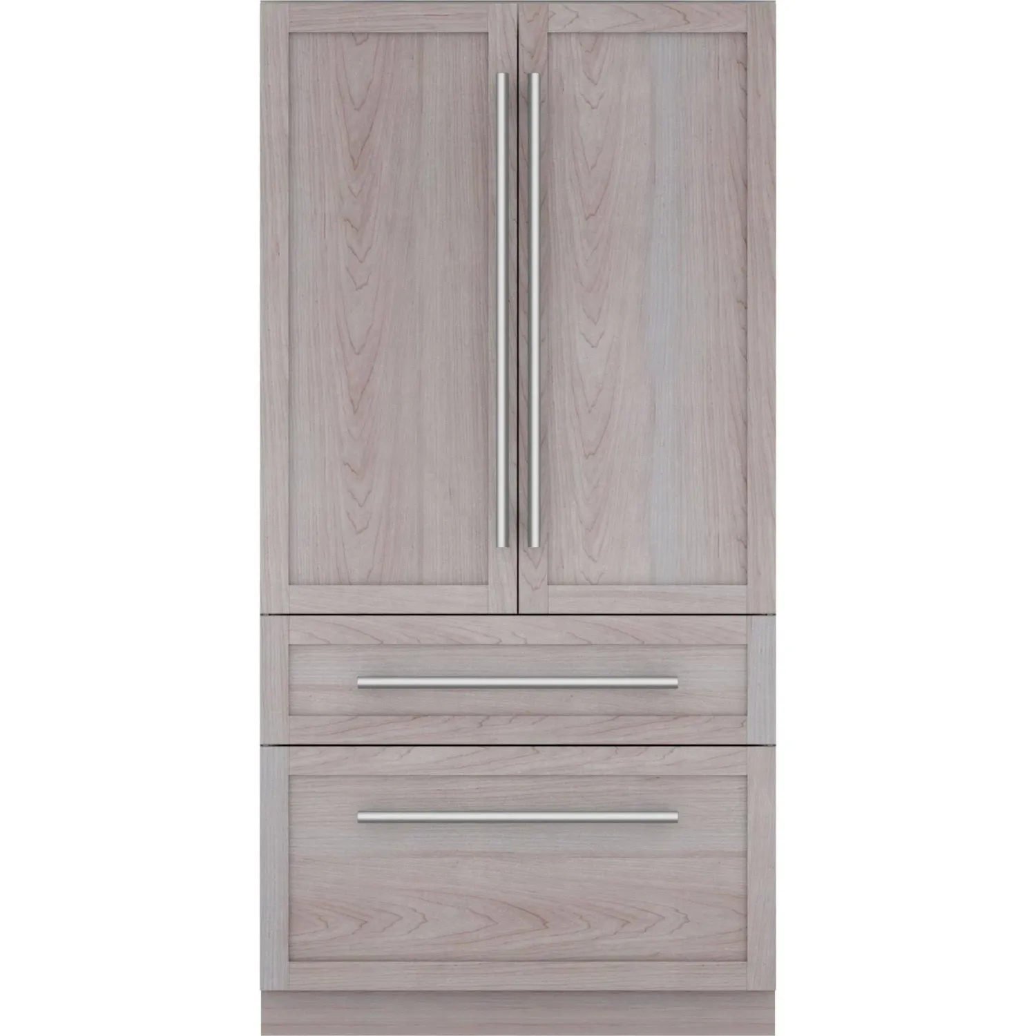 THERMADOR 42&quot; French Door Bottom-Mount Freezer - Base Unit - Custom Panel, Thermador Connected Experience with Home Connect™ ( Regular Bin)--  Stainless Steel Interior