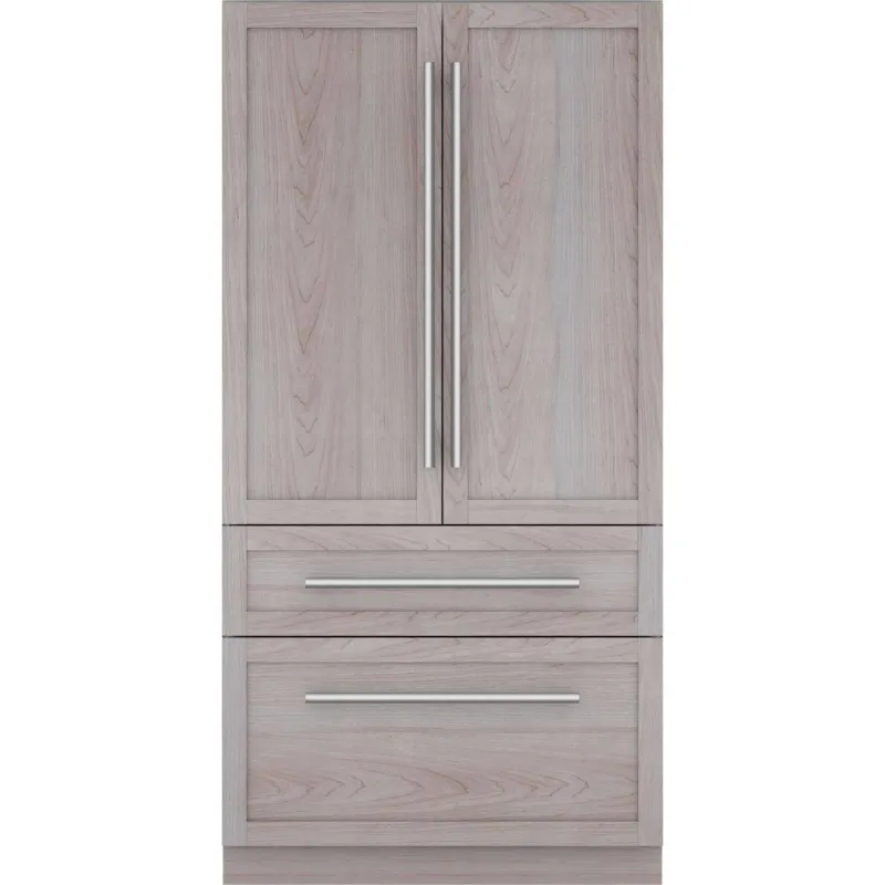 THERMADOR 42&quot; French Door Bottom-Mount Freezer - Base Unit - Custom Panel, Thermador Connected Experience with Home Connect™ ( Regular Bin)--  Stainless Steel Interior